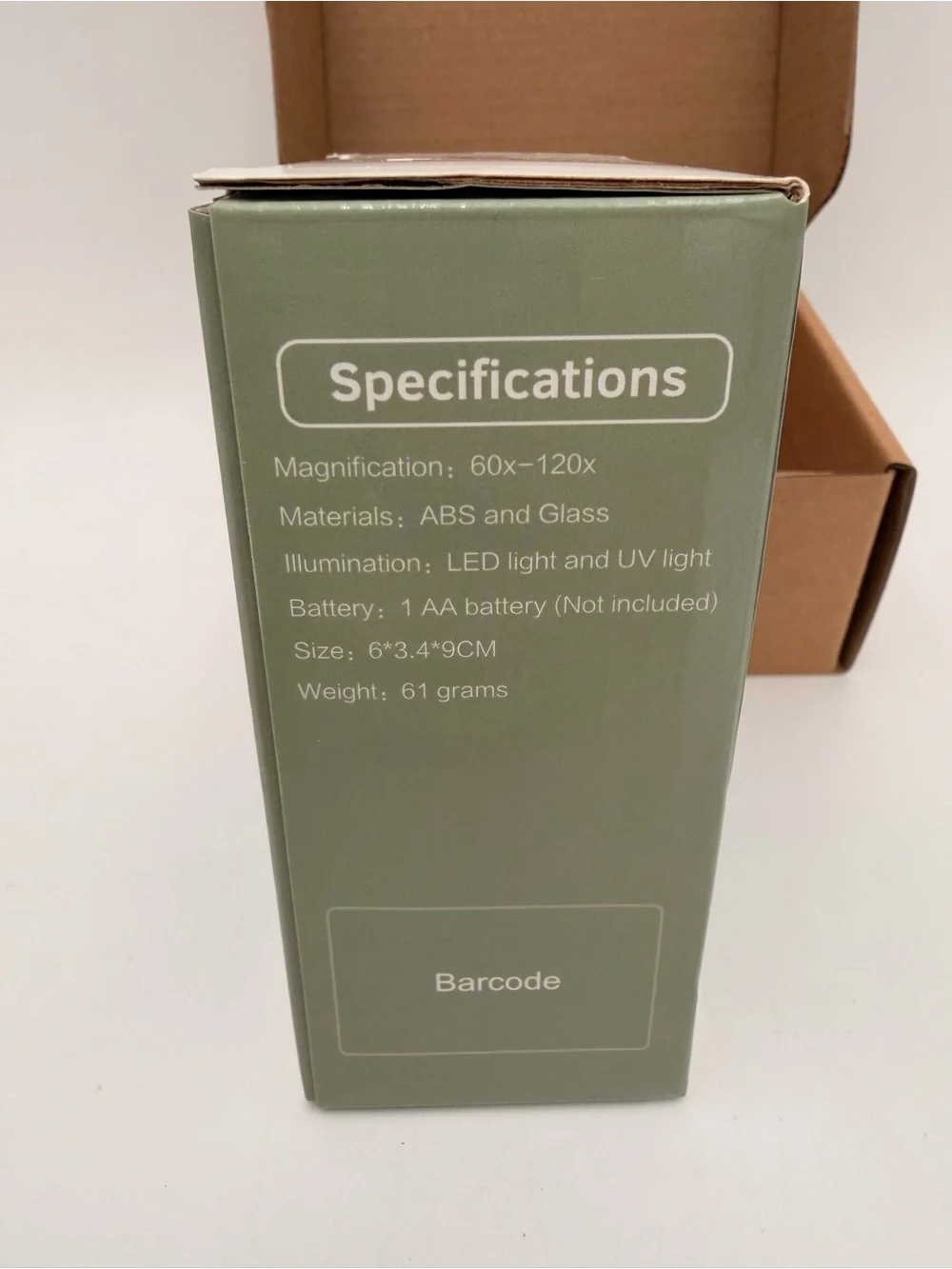 Portable Pocket Microscope 60x-120x - Green